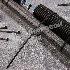 Хомут-стяжкa нейлоновая с тройным замком Rexant 400x4,8 мм, черная, упаковка 100 шт.