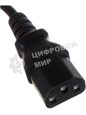 Шнур питания Lanmaster С13-C20, 3х0.75, 220В, 10А, черный, 2 метра