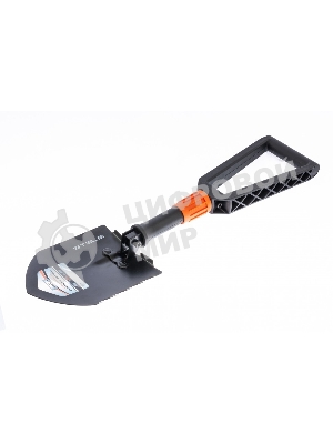 Лопата походная Stels 150х205х253-590 мм, пластик. рукоятка, складная в чехле