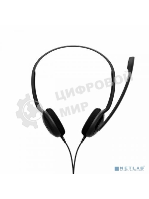 Гарнитура EPOS PC 8 чёрный, проводная, USB, подвижный микрофон, выключение микрофона