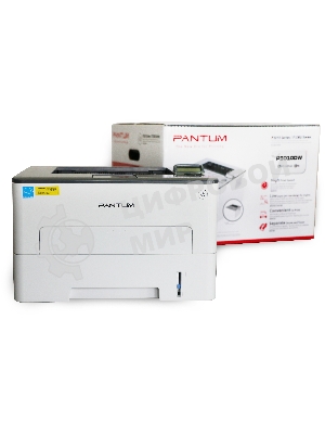 Принтер лазерный Pantum P3010DW, A4, ч/б, печ. до 30 стр/мин., 1200 x 1200 dpi, USB, RJ-45, Wi-Fi, NFC, проектная модель