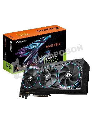 Видеокарта Gigabyte PCI-E GV-N5070AORUS M-12GD 1.0 NVIDIA GeForce RTX 5070 12Gb 192bit GDDR7 2805/28000 HDMIx1 DPx3 HDCP Ret