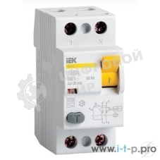 Выключатель дифференциального тока (УЗО) IEK MDV11-2-032-030 ВД1-63 2Р 32А 30мА тип А IEK