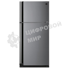 Холодильник Sharp SJ-XE59PMSL серебристый двухкамерный 430/148л морозилка сверху, No Frost