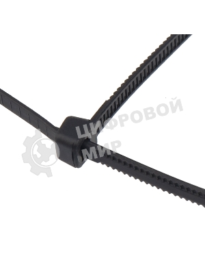 Хомут-стяжкa нейлоновая с тройным замком Rexant 150x3,6 мм, черная, упаковка 100 шт.