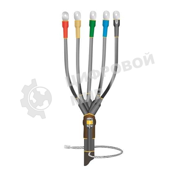 Муфта кабельная концевая универс. 1кВ 1ПКВ(Н)ТпбН-5х(70-120) с болтовыми наконечниками Нева-Транс Комплект 22020151