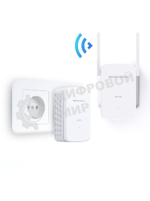 Комплект гигабитных Wi-Fi адаптеров Mercusys Powerline AV1000 Powerline kit with 300Mbps Wi-Fi, plug and play, up to 300 meters over an existing electrical circuit, the kit includes a MP510 and a MP500.