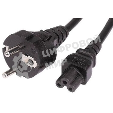 Кабель Buro IEC C5 (3-pin) Евровилка 3м