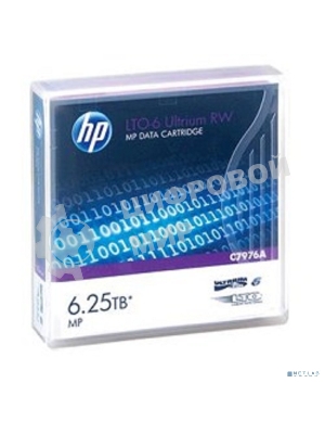 Картридж Hewlett-Packard LTO-6 Ultrium 6.25Tb (C7976A)