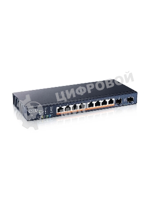 Коммутатор Zyxel XMG1915-10EP-EU0101F (L2+) 8x2.5 Гбит/с 2SFP+ 8PoE++ 130W управляемый