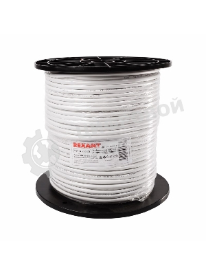 Кабель Rexant КВК-В-2+2x0,75 мм² (Cu/Cu) белый (бухта 200 м) 01-4101-1