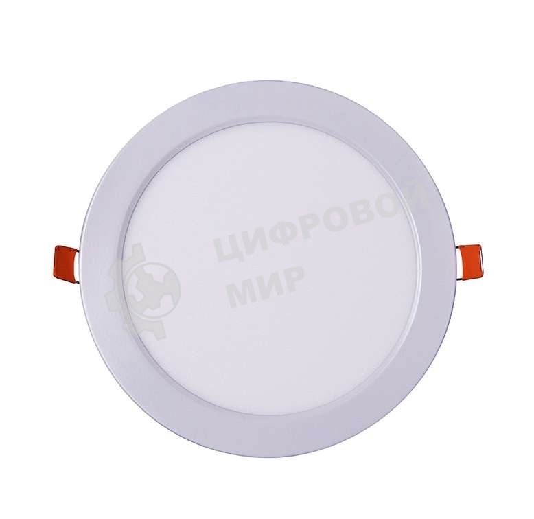 Светильник светодиодный JazzWay ультратонкий встраив. PPL-R 12Вт 4000К IP40 WH d170мм круглый