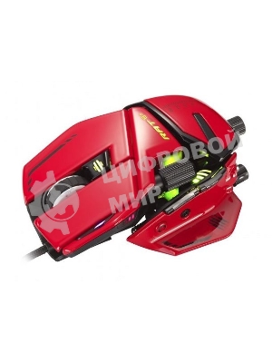 Мышь проводная Mad Catz R.A.T. 8+ ADV красный, 20000 dpi, USB, кнопки - 11