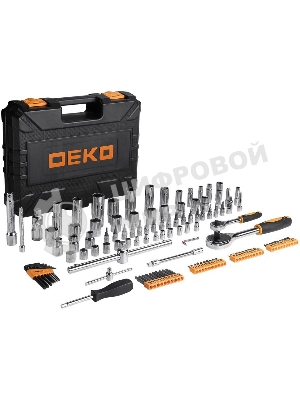 Набор инструментов Deko DKAT121 121 предмет (жесткий кейс)