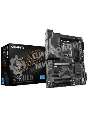 Материнская плата Gigabyte Z790 UD, LGA 1700, Intel Z790, 4xDDR5, 6xSATA, 3xM.2, 1xPCI-E 5.0 x16, 1xPCI-E 4.0 x4, 1xPCI-E 3.0 x1, 1xHDMI, 1xDP, 1x 2.5Gb LAN, 4xUSB-A 2.0, 4xUSB-A 3.2 Gen 1, 1xUSB-A 3.2 Gen 2, 1xUSB-C 3.2 Gen 2x2, 7.1, ATX