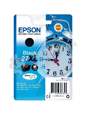 Картридж струйный Epson 27XL T2711 (C13T27114022/C13T27114020) черный, 17.7мл (1100 стр.), для WF7110/7610/7620
