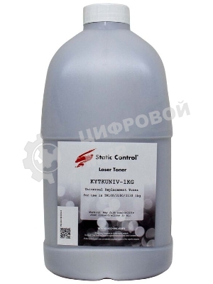 Тонер Static Control KYTKUNIV-10KG черный флакон 10000гр. для принтера Kyocera TK-120/130/140/160/170/1130/1140/3100/3110/3120/3130/4105/435