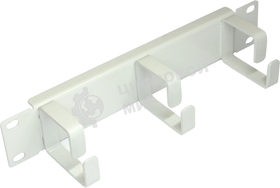 Кабельный органайзер вертикальный Lanmaster TWT-CBW10-ORG-1U-GY кольца 1U шир.:10