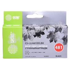 Картридж струйный Cactus CS-CLI481XXLBK черный (12 мл) для Canon Pixma TR7540/TR8540/TS6140/TS8140