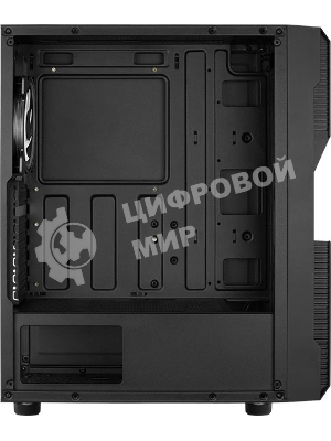 Компьютерный корпус Aerocool/Formula Menace Saturn FRGB-G-BK-v1 черный без БП ATX 4x120мм 2xUSB2.0 1xUSB3.0 audio bott PSU