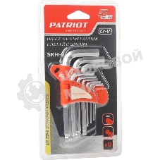 Набор ключей PATRIOT SKH-9, шестигранные с шаром,1,5-10мм, CRV, 9 шт