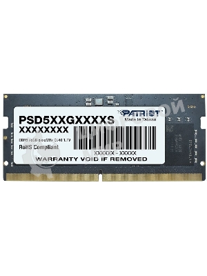 Оперативная память Patriot, DDR5, 16GB (1x16 GB), 4800 MHz, CL40, SO-DIMM