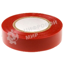 Изолента Сибртех ПВХ, 19 мм х 20 м, красная
