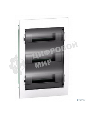 Бокс СП EASY9 встраив. с прозрачной дверью 3ряда 36мод. SchE