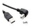 Кабель USB 2.0 на USB-B угол влево 0,3 м