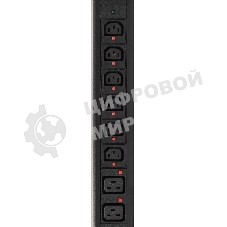 Блок распределения питания Powercom PDU-32AV24-18C3-6C9-3P верт.размещ. 18xC13 6xC19 3x32A IEC 60309 2м