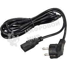 Шнур сетевой Rexant СЕЕ 7/7 (Schuko) – IEC 320 C13 3x0,75мм², длина 0,6м