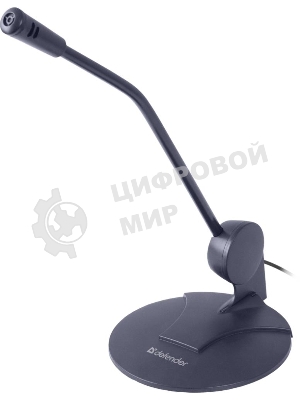 Микрофон Defender MIC-117 черный, кабель 1.8 м