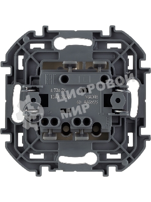 Выключатель 2-клавишный 10AX 250 В слоновая кость