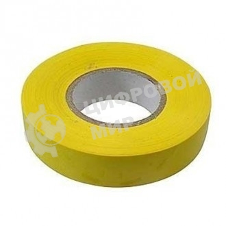Изолента Сибртех ПВХ, 19 мм х 20 м, желтая