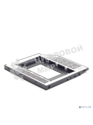 Низкопрофильный адаптер Gembird MF-95-01 для 2.5-дюймового накопителя в отсек 5.25 дюйма, 9,5 мм