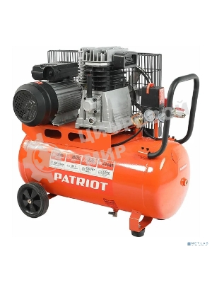 Компрессор поршневой ременной Patriot PTR 50-360I, 360 л/мин, 10 бар, 2200 Вт, 50 л, быстросъемный 1/4