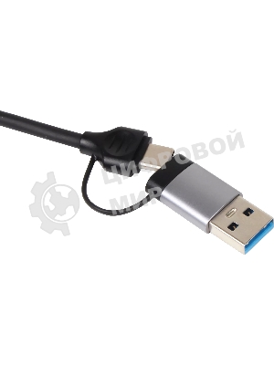 USB-концентратор TypeC+adapter-->USB3.0+2USB2,0+SD+TF, VCOM