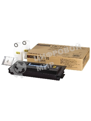 Картридж лазерный Kyocera TK-715 (1T02GR0EU0) черный для KM-3050/4050/5050 34000 стр.
