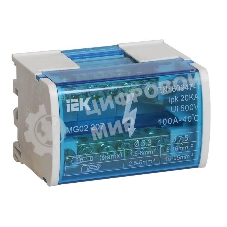 Шины на DIN-рейку в корпусе IEK YND10-2-07-100 (кросс-модуль) ШНК 2х7 L+PEN IEK