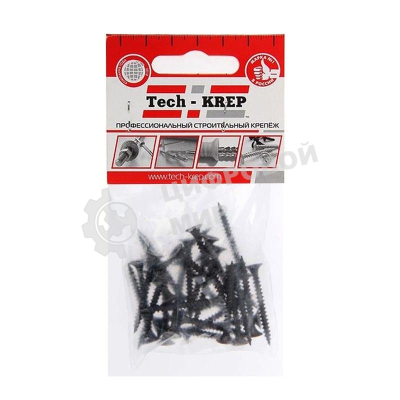 Саморез 3.5х35 гипсокартон-металл (уп. 30 шт) пакет Tech-Krep 102379