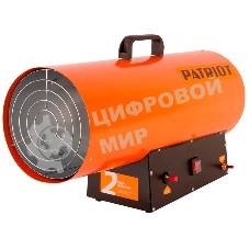 Калорифер газовый PATRIOT GS 50, 50 кВт, 872 мᵌ/ч, пьезо поджиг, редуктор, шланг., шт