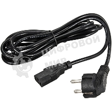 Шнур сетевой Rexant СЕЕ 7/7 (Schuko) – IEC 320 C13 3x0,75мм², длина 1,2м