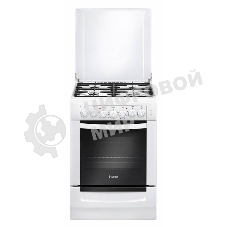 Плита комбинированная Gefest ПГЭ 6102-02 белый, конфорок 4 газовых, духовка 55 л, 60 см x 85 см x 60 см