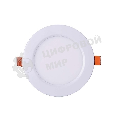 Светильник светодиодный JazzWay ультратонкий встраив. PPL-R 6Вт 4000К IP40 WH d120мм круглый
