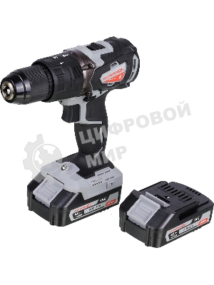 Дрель-шуруповерт ИНТЕРСКОЛ ДАУ-13/18В, 18 В, 2 Ач, 60 Нм, бесщеточный, ударный