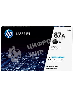 Тонер Картридж HP 87A CF287A черный для HP LJ Ent M506/M527 (9000 стр.)