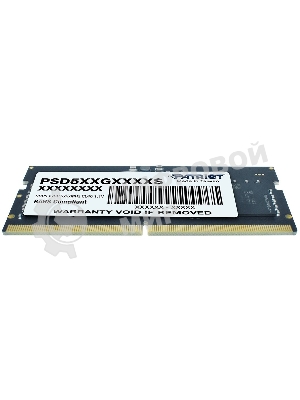 Оперативная память Patriot, DDR5, 16GB (1x16 GB), 4800 MHz, CL40, SO-DIMM
