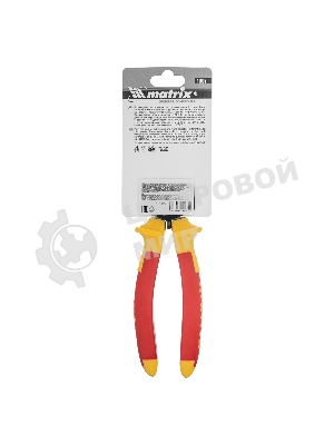 Плоскогубцы комбинированные Matrix Insulated 200 мм, двухкомпонентные рукоятки