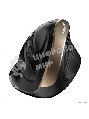 Мышь беспроводная Genius Ergo 8250S черный, 1600 dpi, радиоканал, USB, кнопки - 6