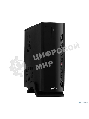 Компьютерный корпус ExeGate EX268693RUS Компьютерный корпус MiniITX ExeGate MI-208 Black, miniITX/mATX, (M300, 80мм), 2хUSB, Audio